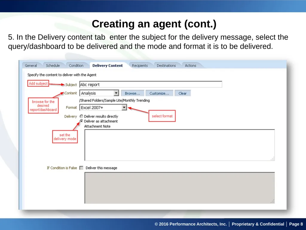 Agents in OBIEE September 22, 2016 © 2016 - slide 8 of 27