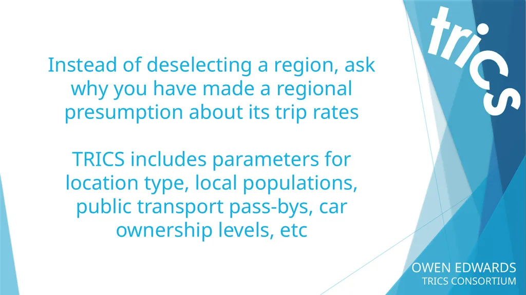 OWEN EDWARDS TRICS CONSORTIUM LOCATION TYPE TRIP - slide 41 of 43
