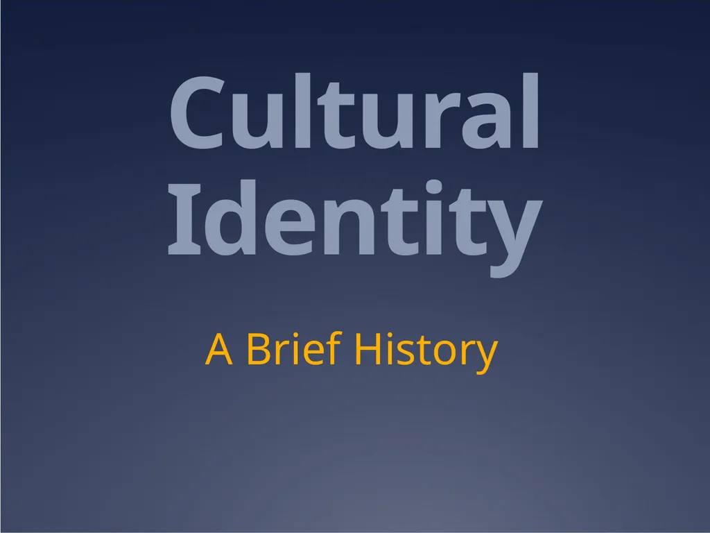 Sport, nationalism and identity Cultural Identity - slide 12 of 31