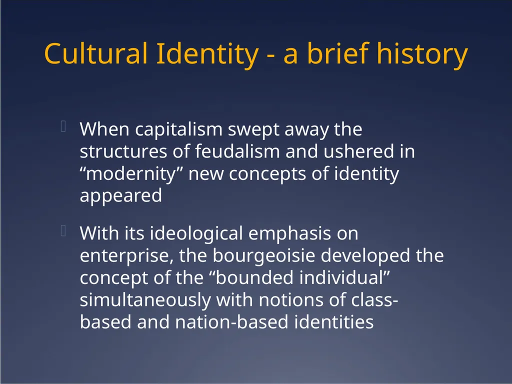 Sport, nationalism and identity Cultural Identity - slide 15 of 31