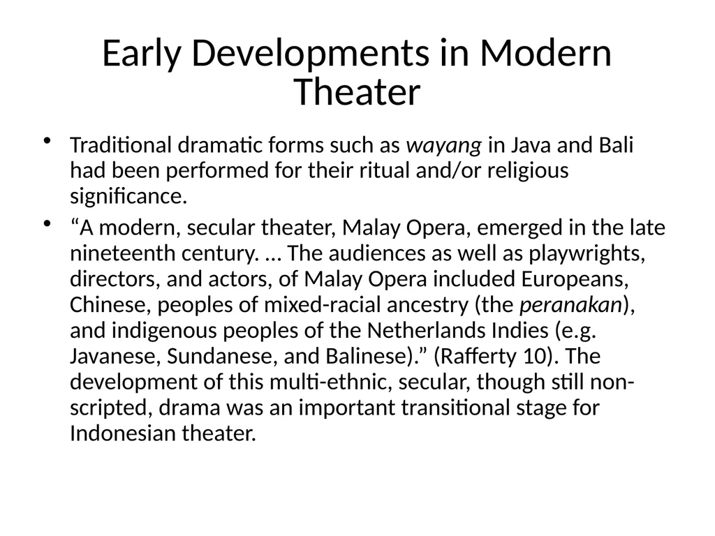 Modern Indonesian Drama Beyond Bali Good News! - slide 3 of 22