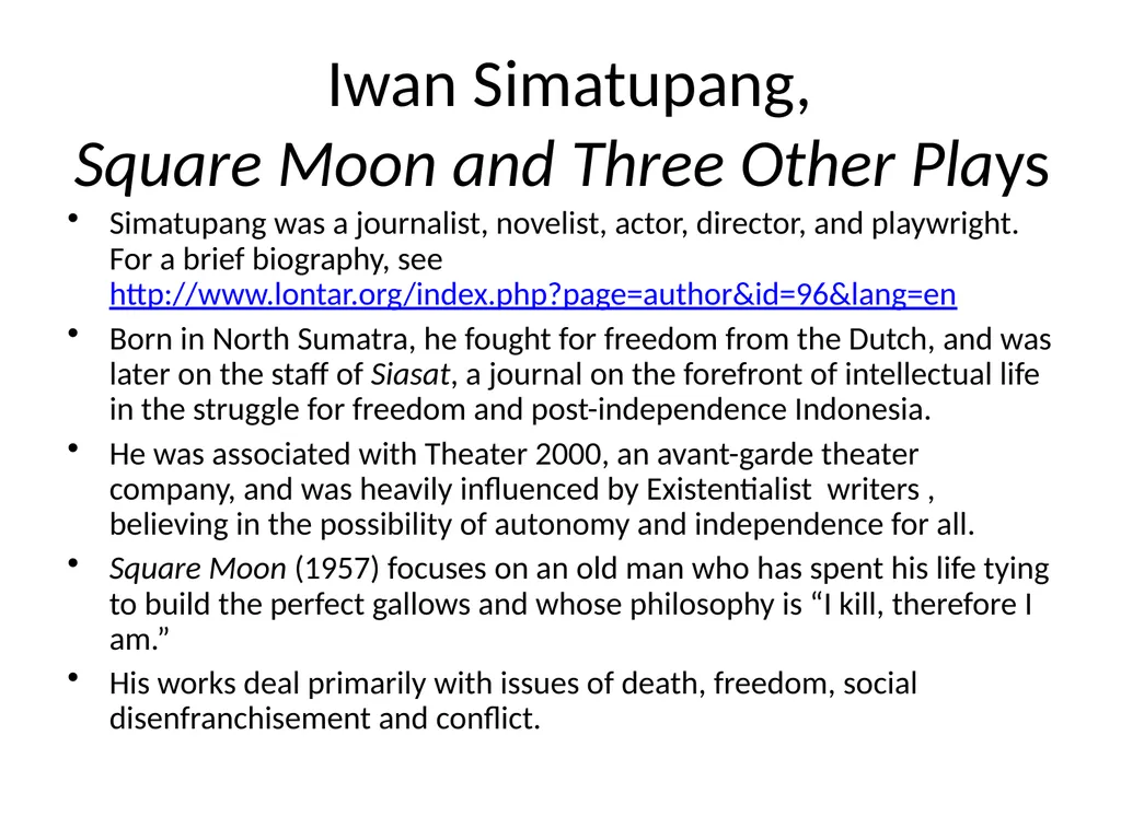 Modern Indonesian Drama Beyond Bali Good News! - slide 9 of 22