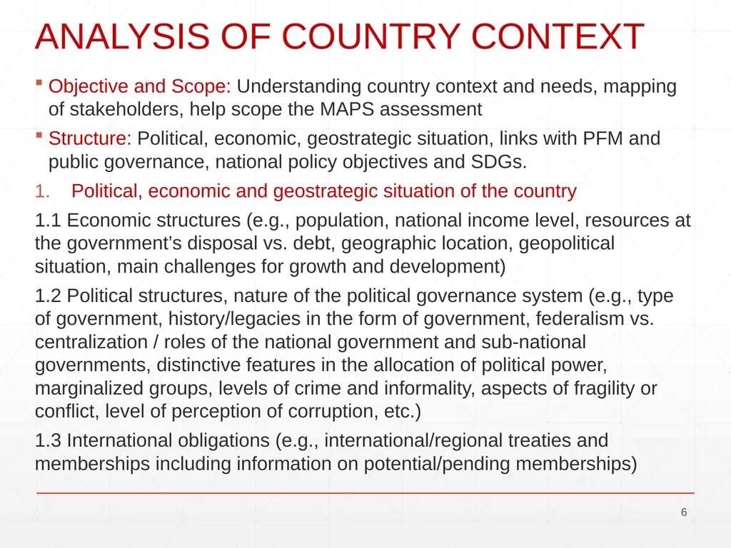OECD - MAPS Methodology for Assessment of - slide 6 of 17