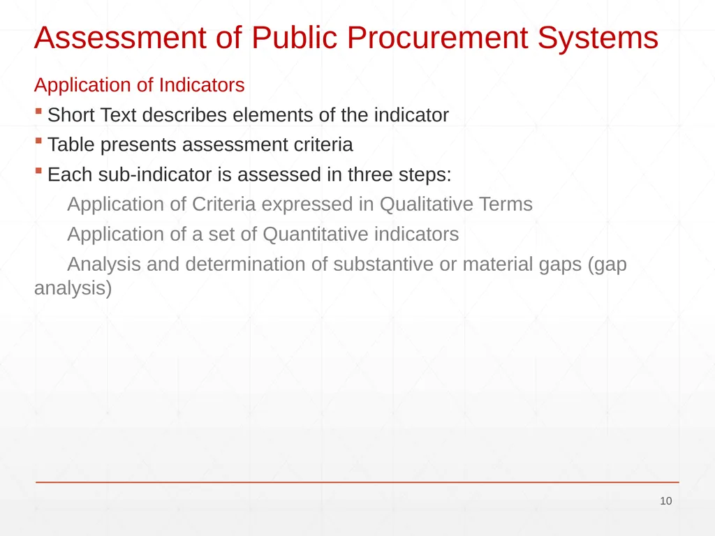 OECD - MAPS Methodology for Assessment of - slide 10 of 17