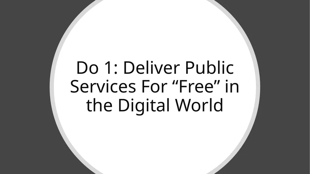 Digital Governance and Public Policy Turning a - slide 14 of 24
