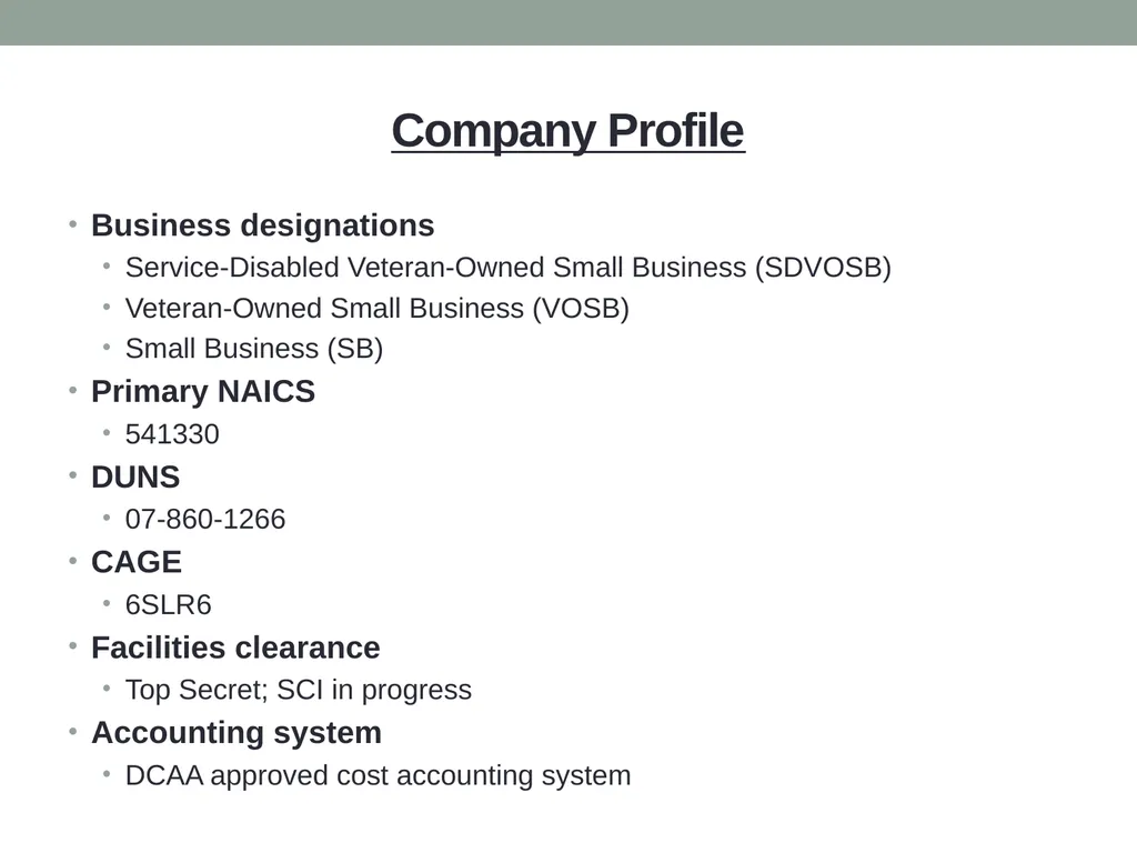 HIGHBURY DEFENSE GROUP CAPABILITIES OVERVIEW - slide 2 of 5
