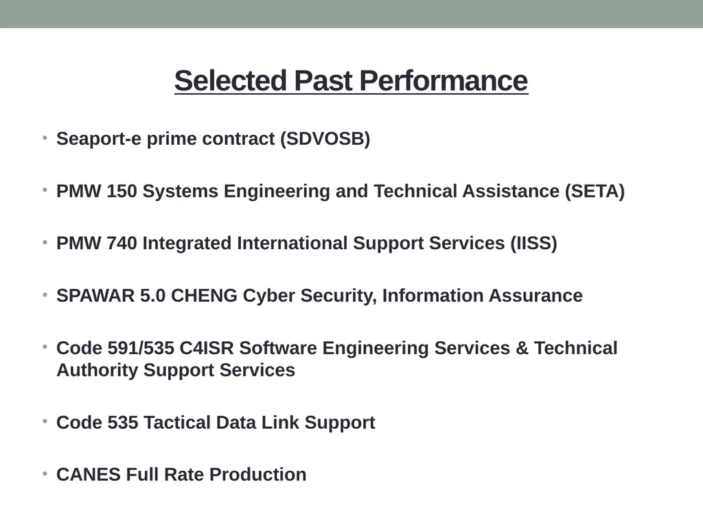 HIGHBURY DEFENSE GROUP CAPABILITIES OVERVIEW - slide 4 of 5