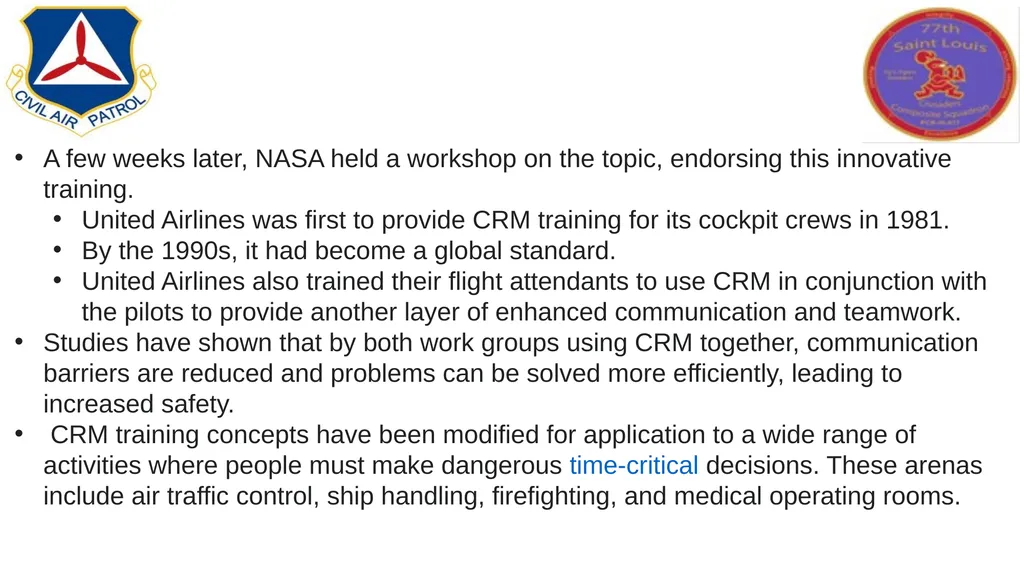 Crew/Cockpit Resource Management (CRM) First - slide 4 of 11