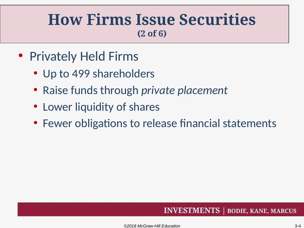 Chapter Three How Securities are Traded How firms - slide 4 of 40