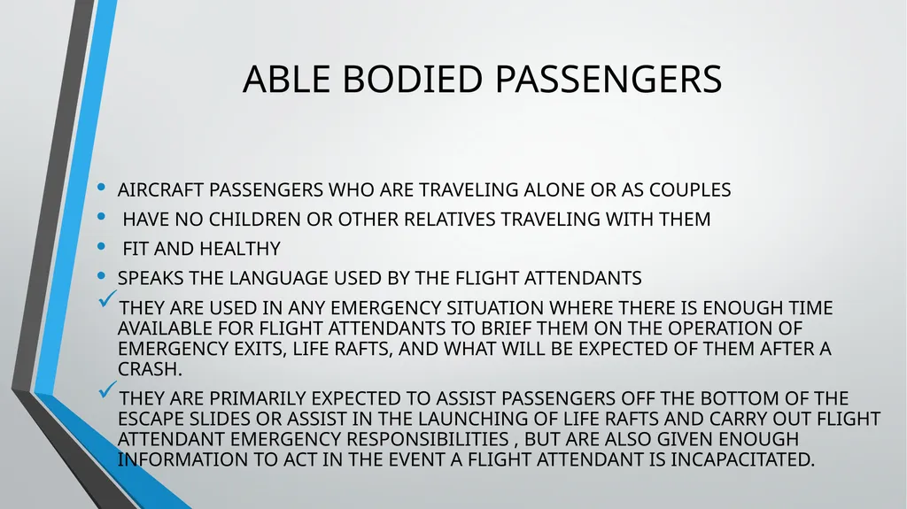 CABIN CREW TRAINING LESSON 7 AND 8 TUTOR: ANDREA - slide 10 of 35