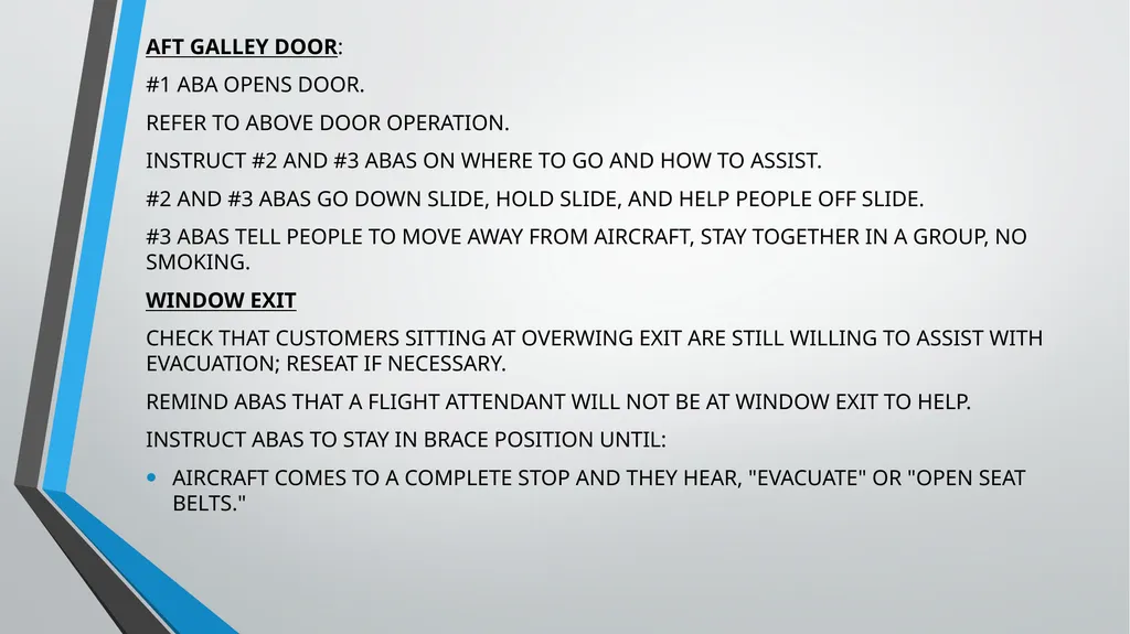 CABIN CREW TRAINING LESSON 7 AND 8 TUTOR: ANDREA - slide 26 of 35