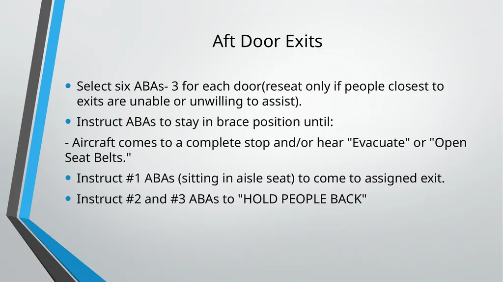 CABIN CREW TRAINING LESSON 7 AND 8 TUTOR: ANDREA - slide 24 of 35