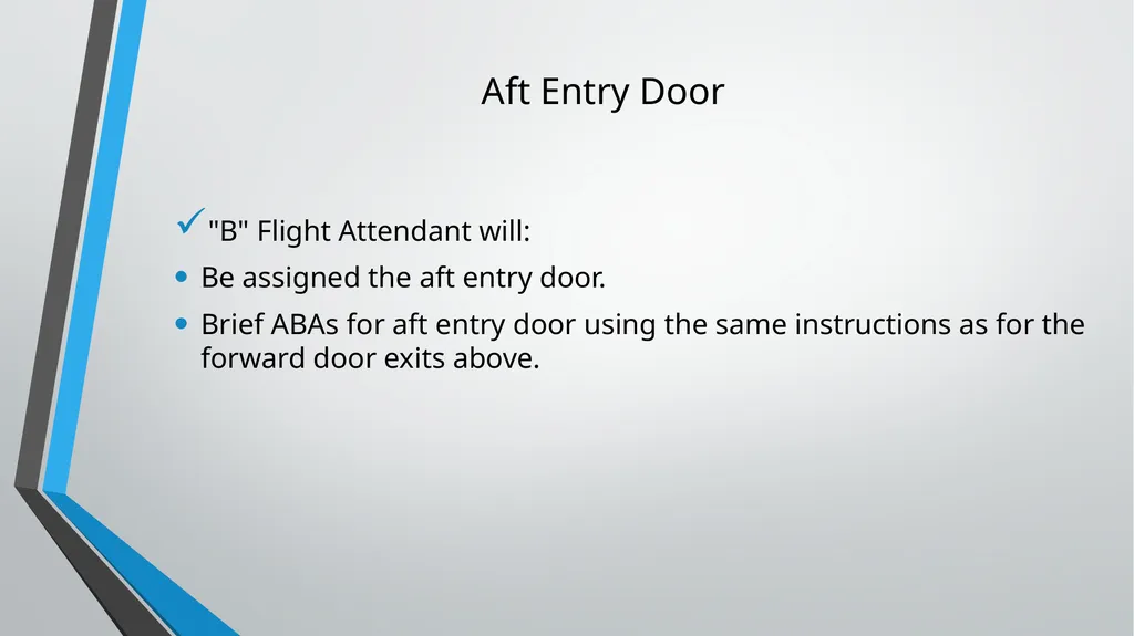 CABIN CREW TRAINING LESSON 7 AND 8 TUTOR: ANDREA - slide 25 of 35