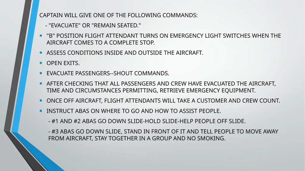CABIN CREW TRAINING LESSON 7 AND 8 TUTOR: ANDREA - slide 20 of 35