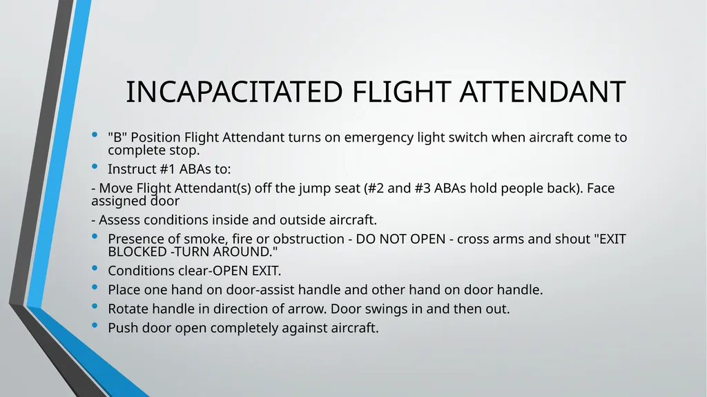 CABIN CREW TRAINING LESSON 7 AND 8 TUTOR: ANDREA - slide 22 of 35