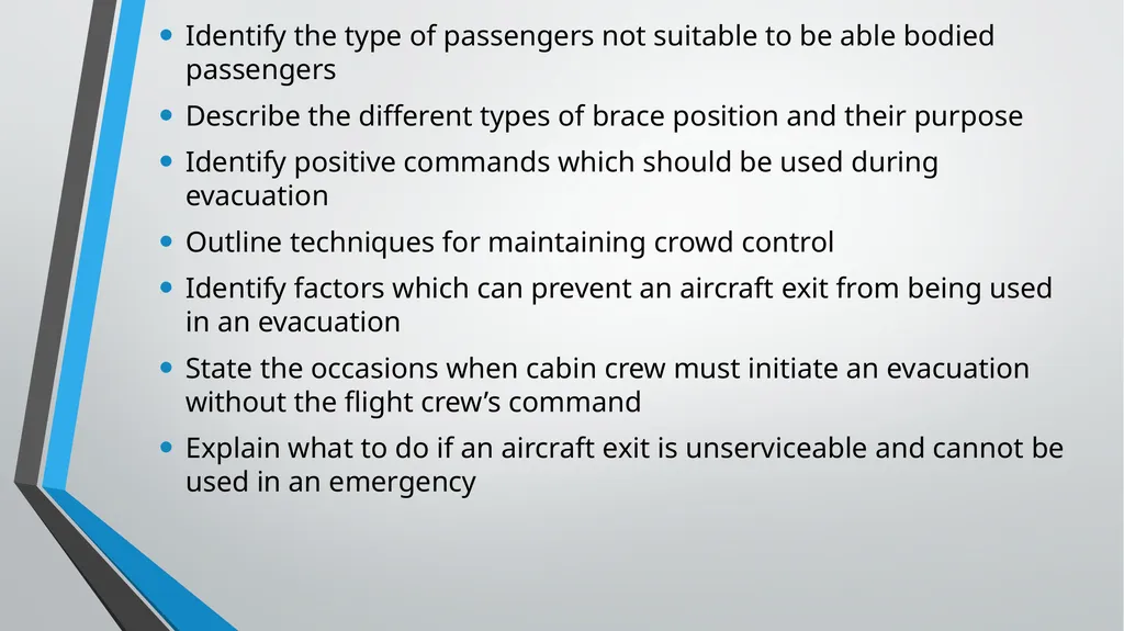 CABIN CREW TRAINING LESSON 7 AND 8 TUTOR: ANDREA - slide 3 of 35