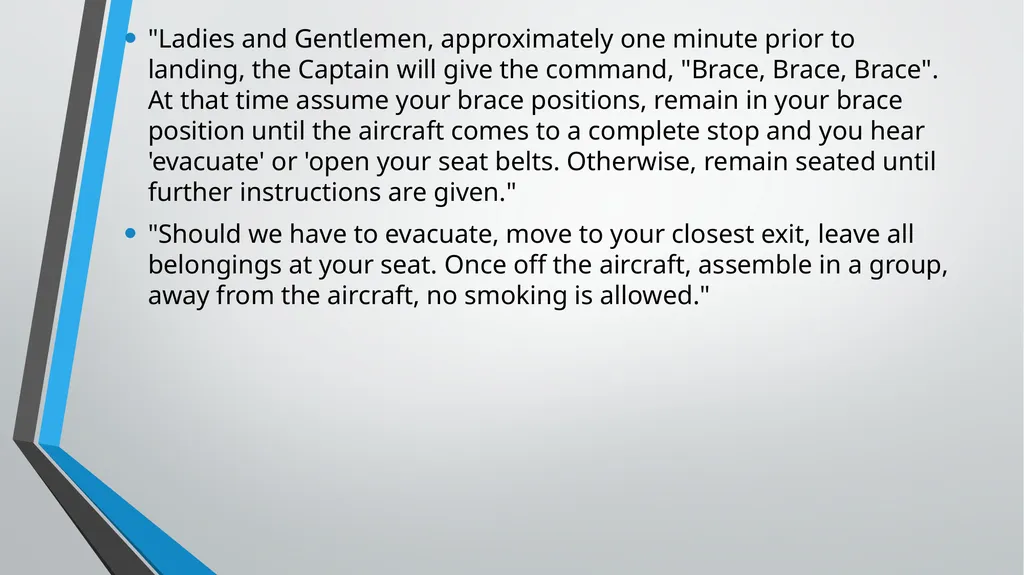 CABIN CREW TRAINING LESSON 7 AND 8 TUTOR: ANDREA - slide 17 of 35