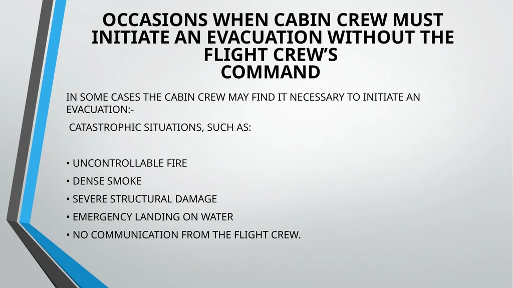 CABIN CREW TRAINING LESSON 7 AND 8 TUTOR: ANDREA - slide 34 of 35