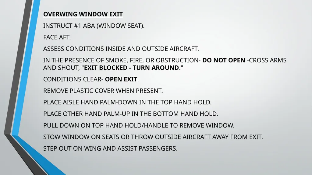 CABIN CREW TRAINING LESSON 7 AND 8 TUTOR: ANDREA - slide 27 of 35