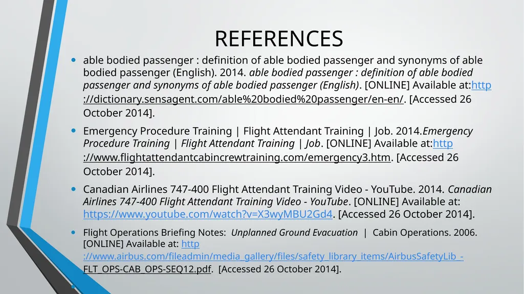 CABIN CREW TRAINING LESSON 7 AND 8 TUTOR: ANDREA - slide 35 of 35