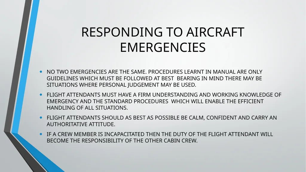 CABIN CREW TRAINING LESSON 7 AND 8 TUTOR: ANDREA - slide 4 of 35