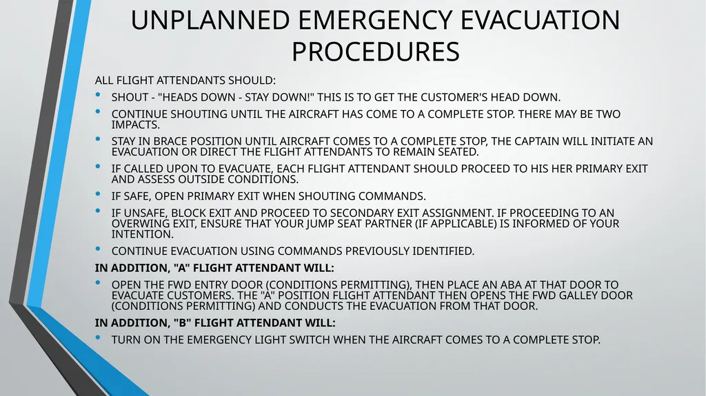 CABIN CREW TRAINING LESSON 7 AND 8 TUTOR: ANDREA - slide 29 of 35