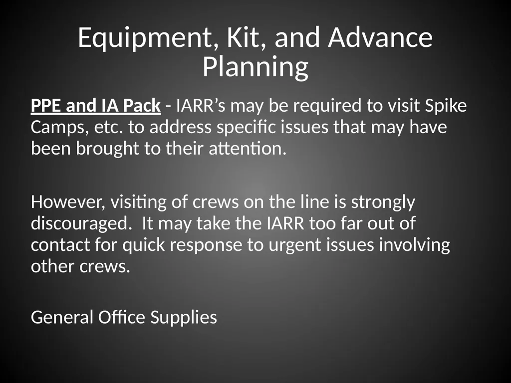 Interagency Resource Representative (IARR) - slide 63 of 84