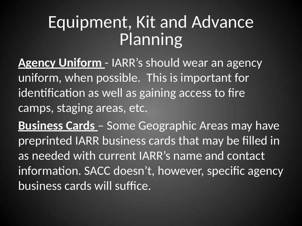 Interagency Resource Representative (IARR) - slide 60 of 84