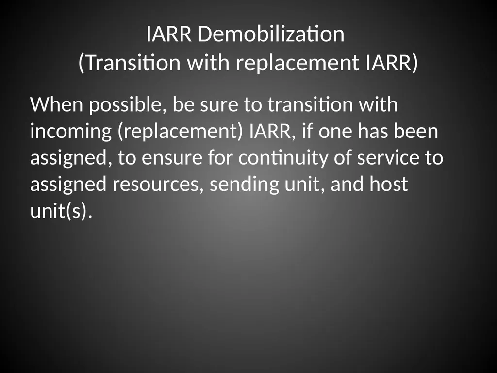 Interagency Resource Representative (IARR) - slide 72 of 84