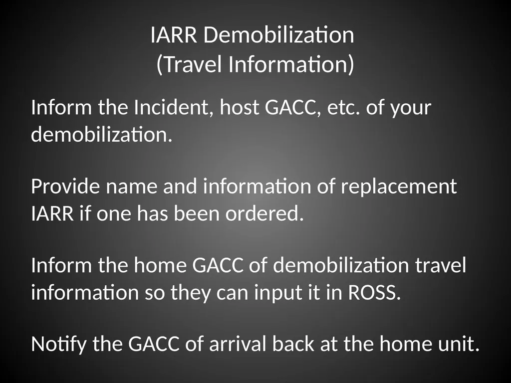 Interagency Resource Representative (IARR) - slide 71 of 84