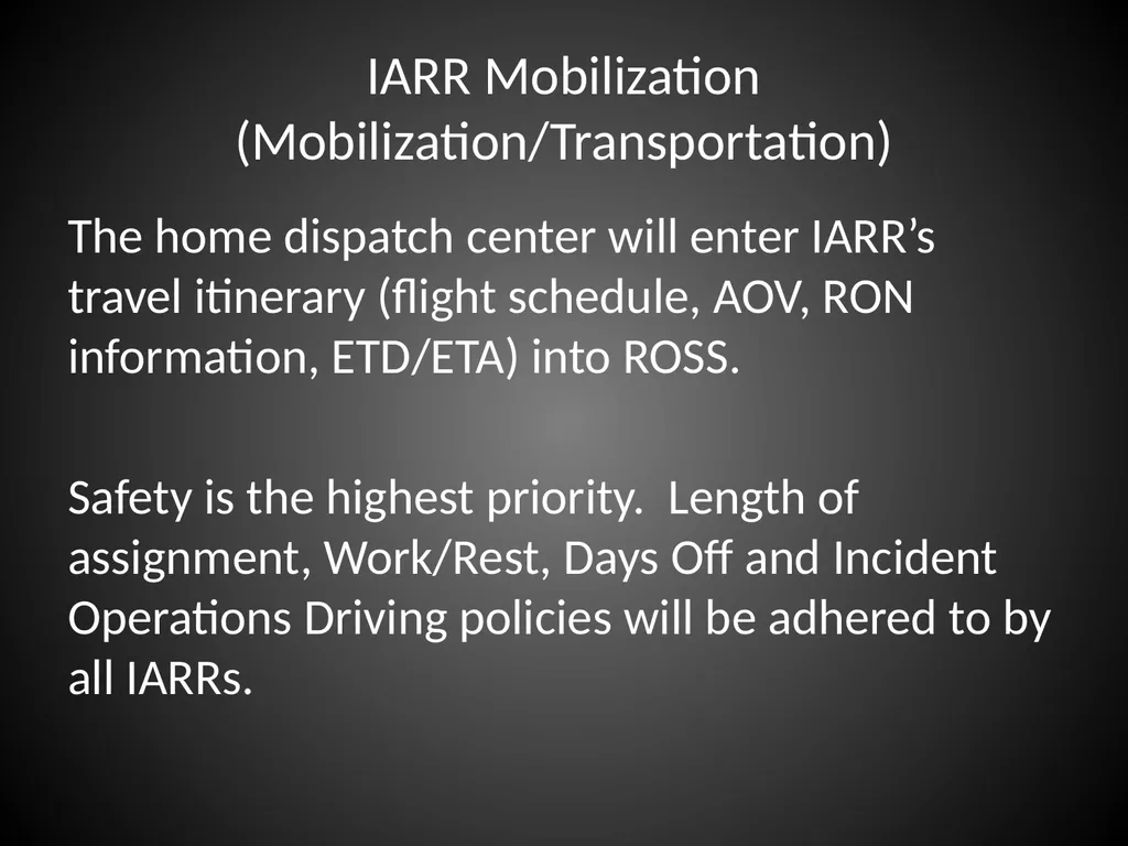 Interagency Resource Representative (IARR) - slide 14 of 84