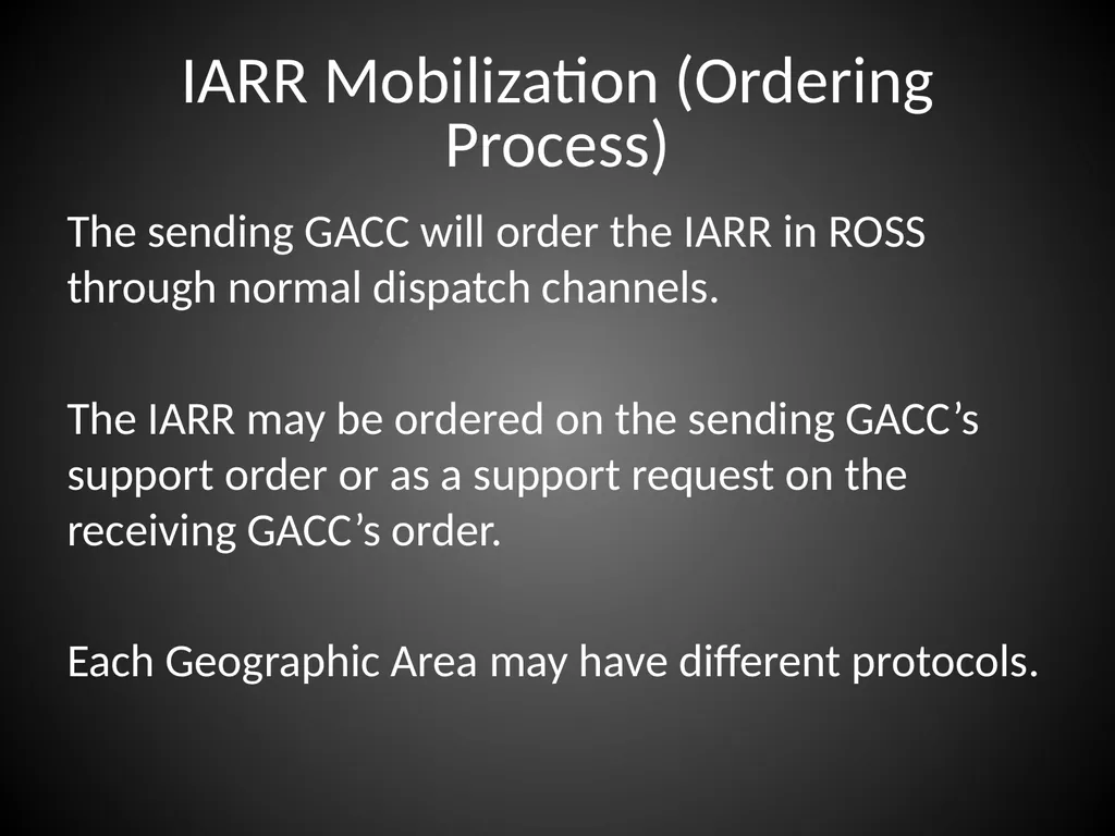 Interagency Resource Representative (IARR) - slide 11 of 84