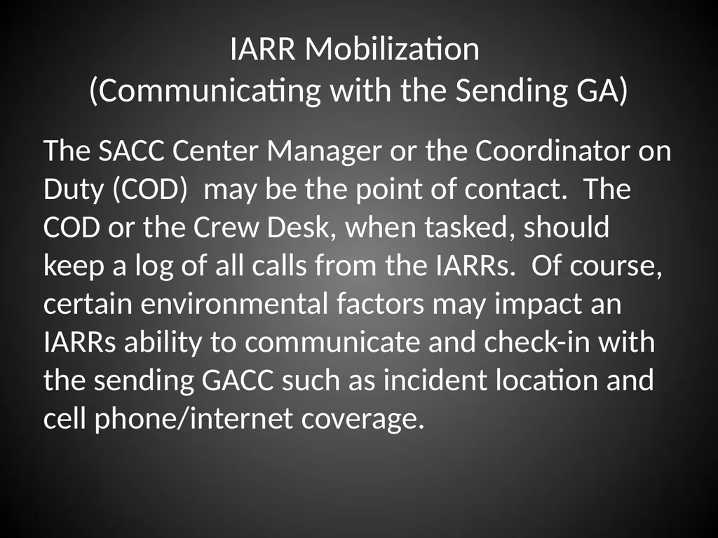 Interagency Resource Representative (IARR) - slide 18 of 84