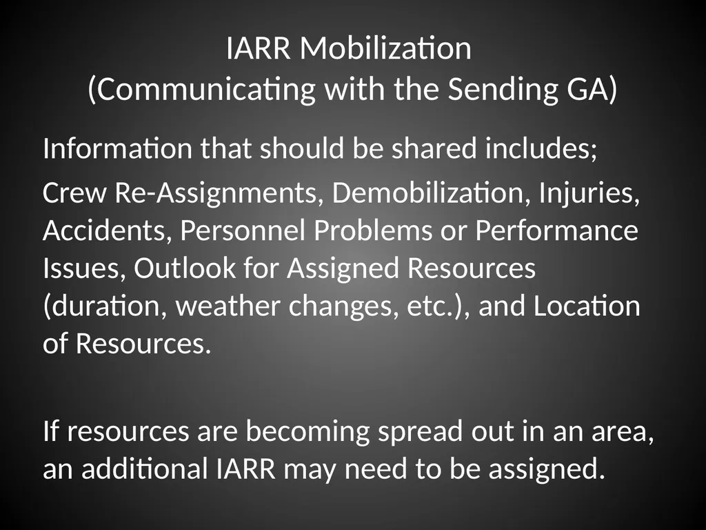 Interagency Resource Representative (IARR) - slide 19 of 84