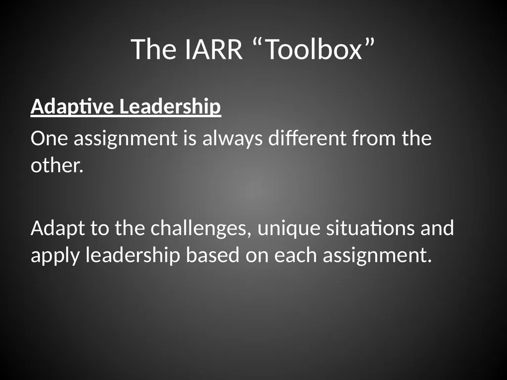 Interagency Resource Representative (IARR) - slide 75 of 84
