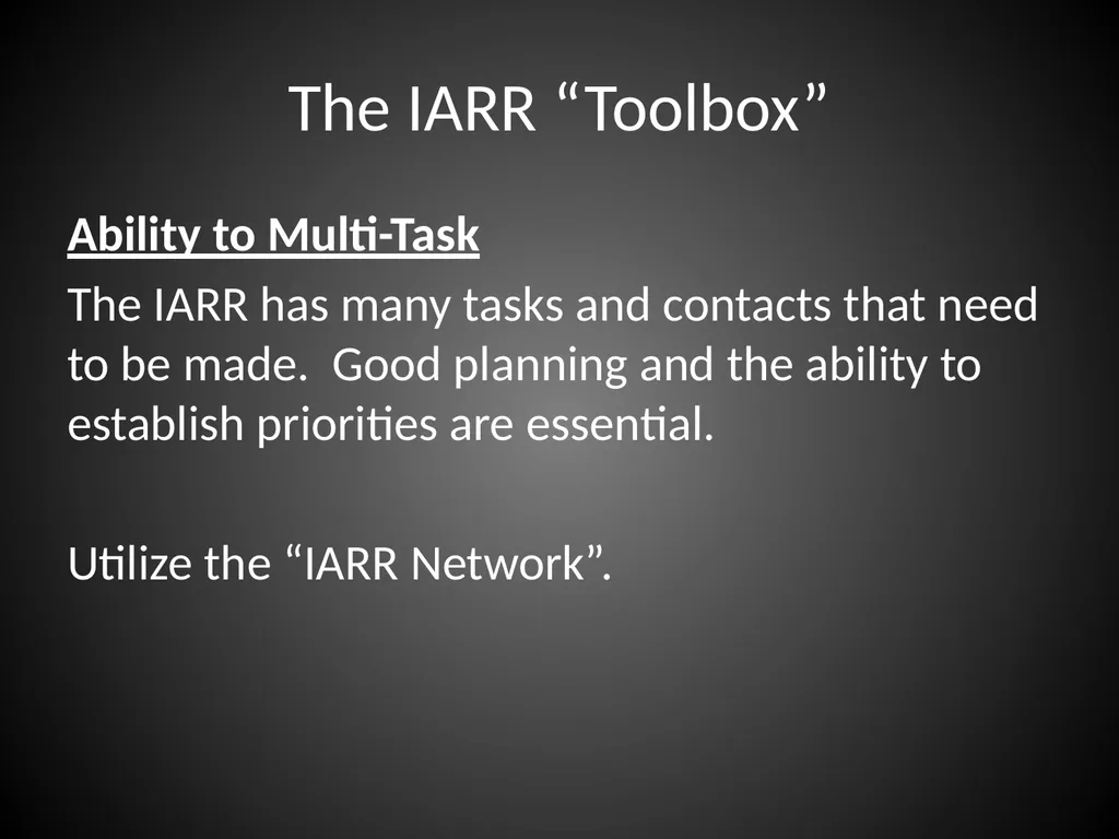 Interagency Resource Representative (IARR) - slide 81 of 84