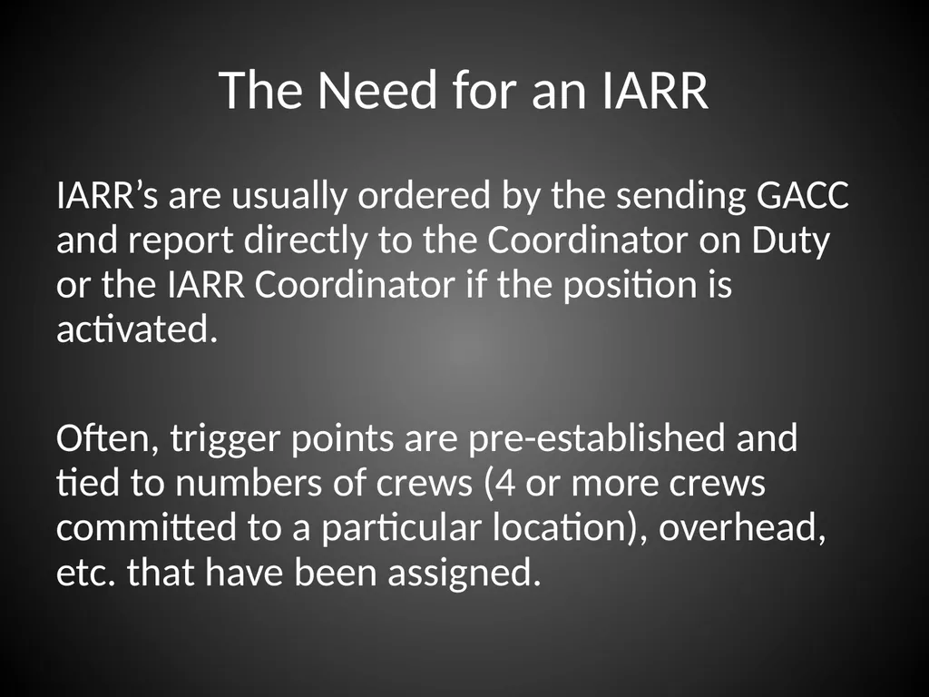 Interagency Resource Representative (IARR) - slide 4 of 84