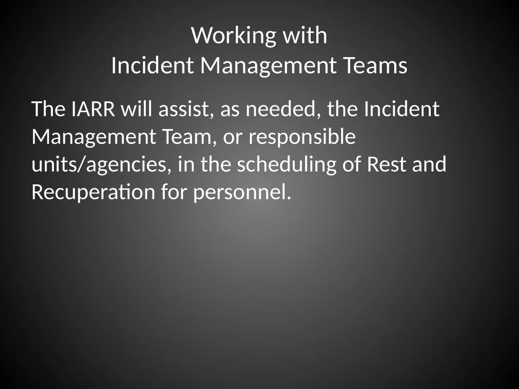 Interagency Resource Representative (IARR) - slide 29 of 84