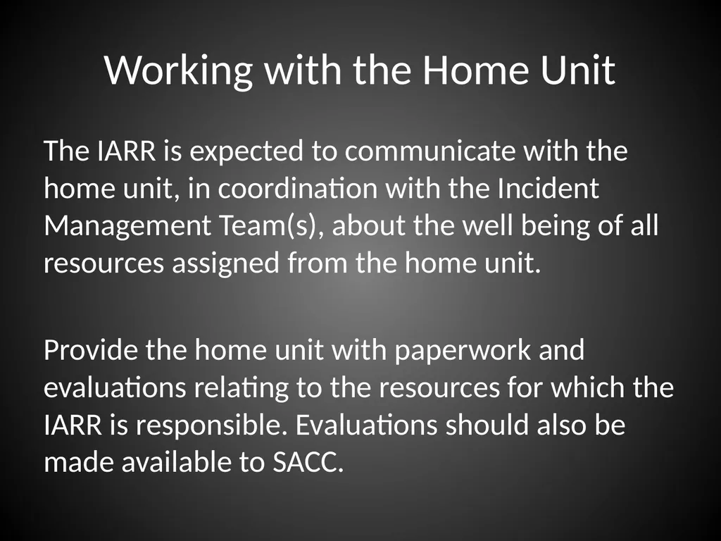 Interagency Resource Representative (IARR) - slide 37 of 84