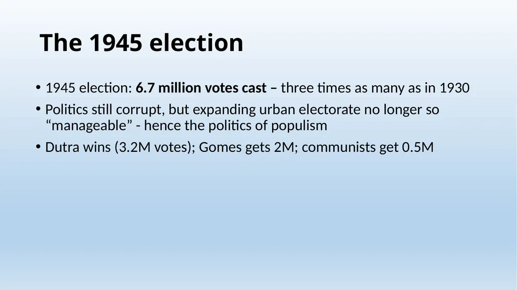 Week 7 A Democratic Interlude: “Populism,” - slide 5 of 24