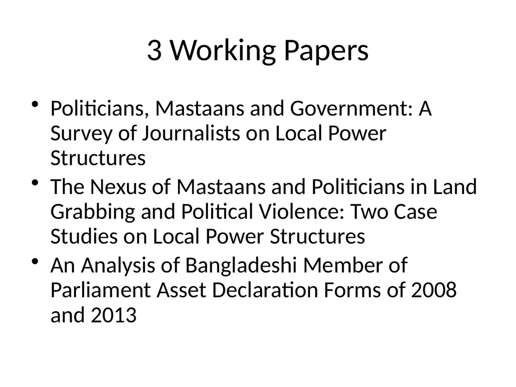 Local Power Networks – Linkage between Politics - slide 14 of 15