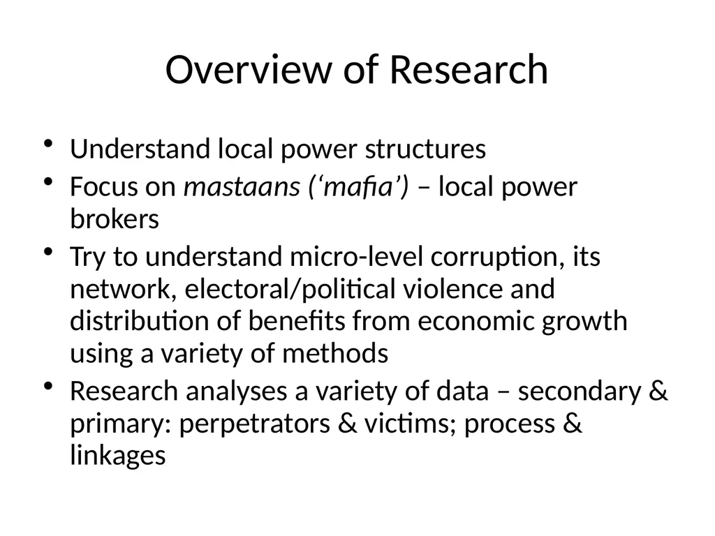 Local Power Networks – Linkage between Politics - slide 5 of 15