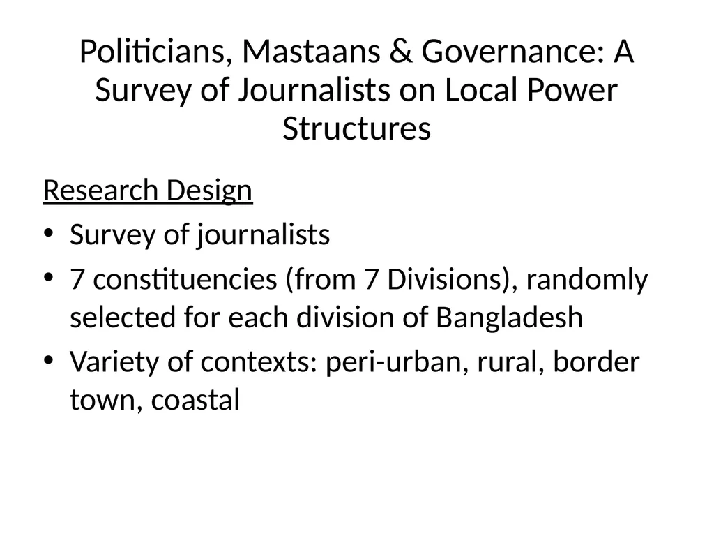 Local Power Networks – Linkage between Politics - slide 6 of 15