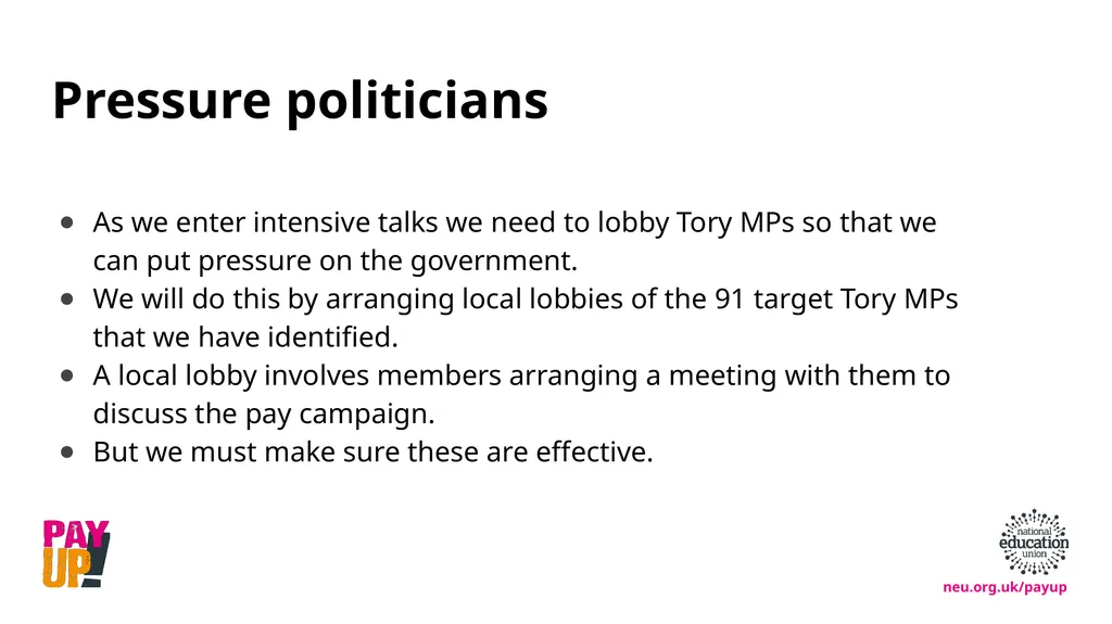 How to lobby politicians effectively March 2023 We - slide 3 of 11