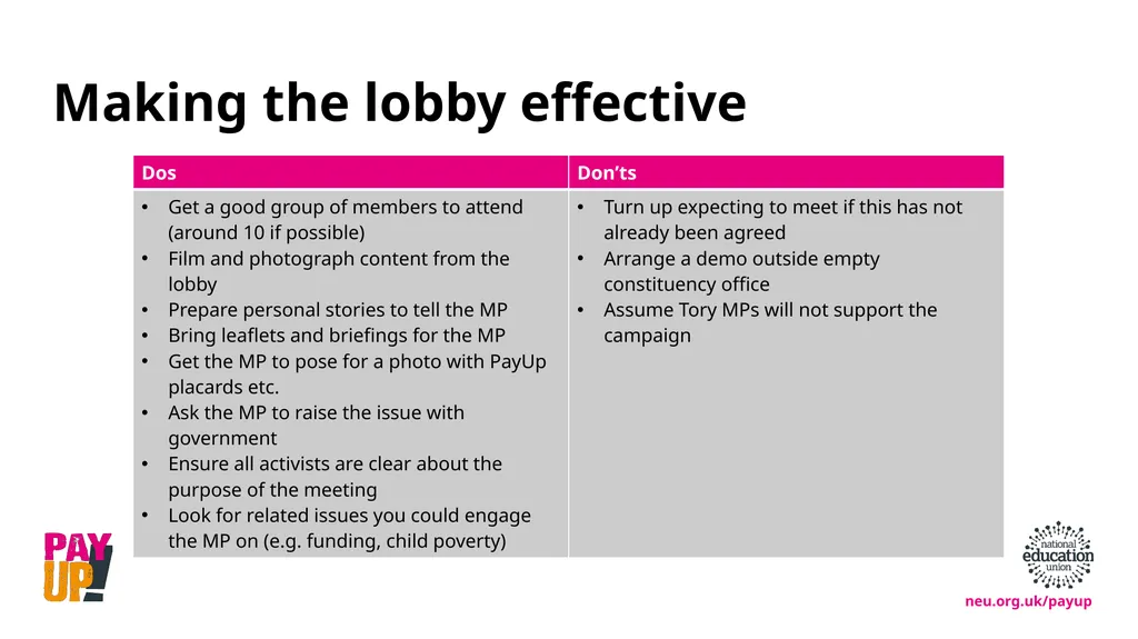 How to lobby politicians effectively March 2023 We - slide 7 of 11