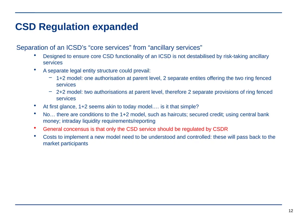 TARGET2-Securities (T2S) is coming, get ready! - slide 12 of 27