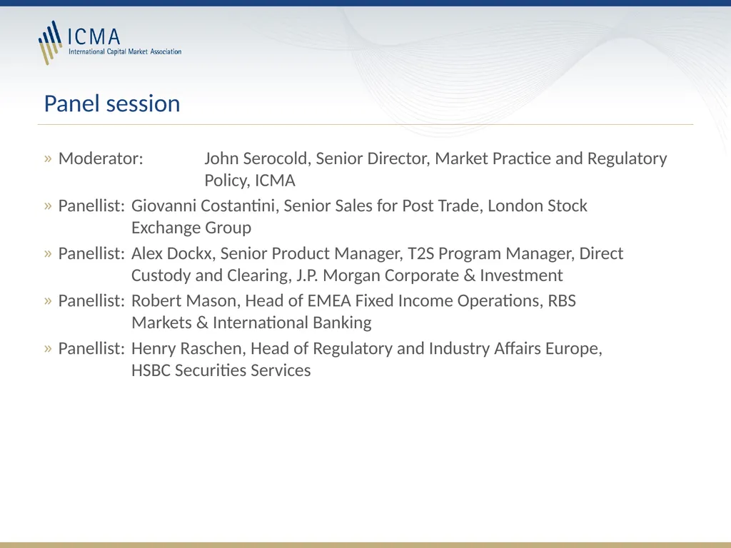 TARGET2-Securities (T2S) is coming, get ready! - slide 26 of 27
