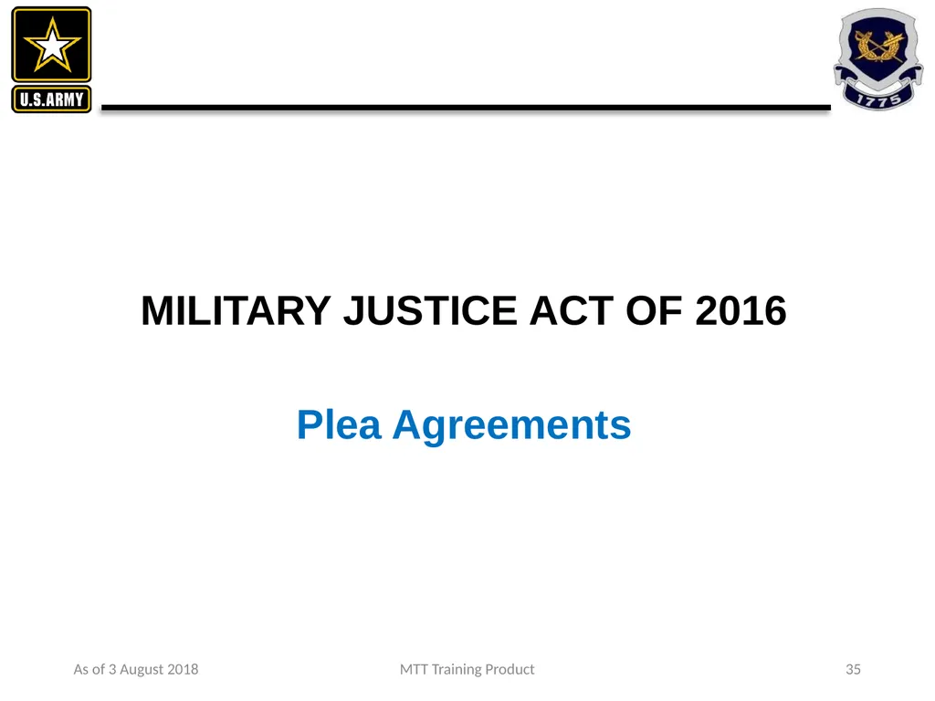As of 3 August 2018 MTT Training Product 1 - slide 21 of 44