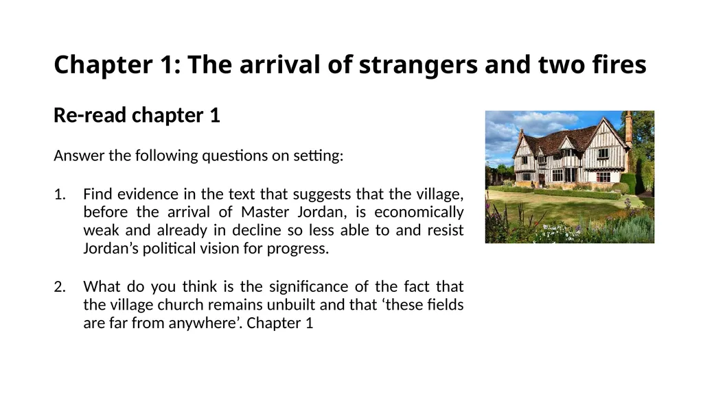 Harvest by Jim Crace ENGLISH LITERATURE B PAPER 2: - slide 8 of 28