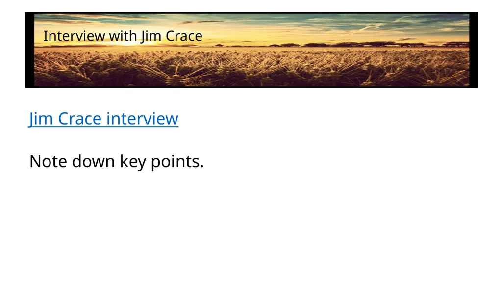 Harvest by Jim Crace ENGLISH LITERATURE B PAPER 2: - slide 3 of 28
